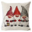Festive red & black plaid elk print linen pillowcase living room decor by Decorbites