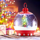 68 Inch Festive Musical Christmas Street Lamp Post with Snow Globe Lantern-Red by LJGDeals