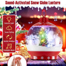 68 Inch Festive Musical Christmas Street Lamp Post with Snow Globe Lantern-Red by LJGDeals