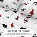 100% Turkish Cotton Flannel Sheet Sets - Boulder Collection by Great Bay Home