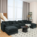 U Shaped Sectional Cloud Couch For Living Room by HouseOfZazla