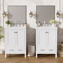 Space Saving Bathroom Vanity With Integrated Ceramic Sink