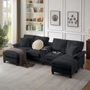 Modern U-Shaped Sectional Sofa Bed With Storage by HouseOfZazla