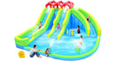 7-in-1 Inflatable Water Park Three Slide with Blower and Climbing Wall for Children by HouseOfZazla