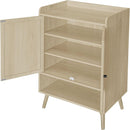 2 Door Shoe Rack, Freestanding Modern Shoe Storage Cabinet, for Entryway