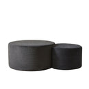 Modern Upholstered Round Coffee Table For Living Room (Set of 2) by HouseOfZazla