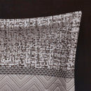 7 Piece Jacquard Comforter Set Grey/Taupe Cal King