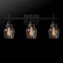 Bunbury 5-Piece "All-in-One" Bathroom Set, Matte Black, 3-Light Vanity Light Combo