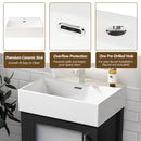 Bathroom Vanity With Ceramic Sink And Ample Storage, Ideal For Small Bathrooms by HouseOfZazla