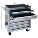 7 DRAWERS MULTIFUNCTIONAL TOOL CART WITH WHEELS-SLIVER