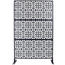 Outdoor & Indoor Metal Freestanding Decorative Privacy Screen by HouseOfZazla
