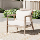Outdoor Acacia Wood Patio Club Chair by HouseOfZazla