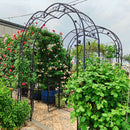 Metal Garden Arch Assemble Freely With 8 Styles Garden Arbor Trellis Climbing Plants Support Rose Arch by HouseOfZazla