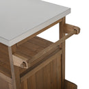 54.33' Farmhouse Rolling Outdoor Kitchen Cart by HouseOfZazla