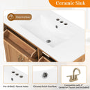 Bathroom Vanity With Sink, Soft Close Doors & Drawers - Wood by HouseOfZazla