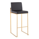 Fuji - Contemporary Design High Back Barstool by HouseOfZazla