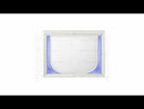 Tarian - Mirror With LED - Pearl White