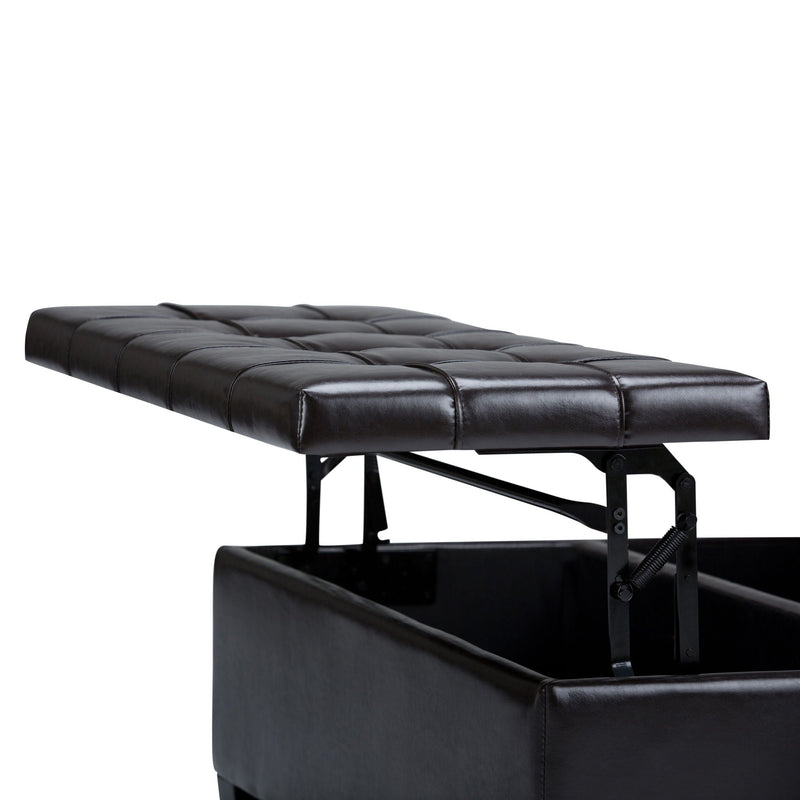 Harrison - Coffee Table Storage Ottoman - Tanners Brown, photo 9 of 9