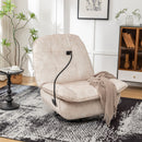 Modern Swivel Gliding Recliner Chair With Rocking Function And Phone Holder, Large Comfortable by HouseOfZazla