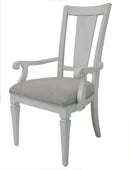 Katia - Arm Chair (Set of 2) - Light Gray / White by HouseOfZazla