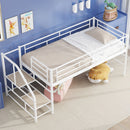 Loft Bed With Storage Stairs And Metal Frame by HouseOfZazla