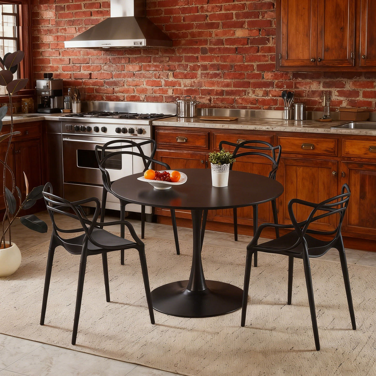Dining Chair (Set of 4) - Black - Plastic, photo 7 of 7