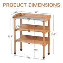 Outdoor Potting Table, 3 Tier Workbench by HouseOfZazla