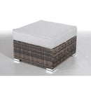 Seating Set With Cushions Handcrafted Wicker Design