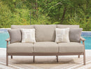 Grover Beach - Sofa With Cushion - Driftwood by Unique Piece Furniture