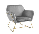 Keira - Accent Chair With Metal Base by HouseOfZazla
