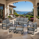 Modern Outdoor Sofa Set With Coffee Table by HouseOfZazla