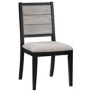 Dutchie - Upholstered Dining Side Chair (Set of 2) - Black by HouseOfZazla
