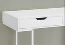 Computer Desk For Home Office, Storage Drawers, Marble Look Contemporary & Modern by Unique Piece Furniture