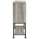 Hovander - Sliding Door Bar Cabinet - Gray by HouseOfZazla