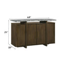 Dillon - Server With Marble Top - Natural / Walnut by Unique Piece Furniture