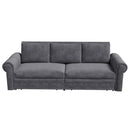 3 In 1 Convertible Sleeper Sofa With Nailhead Trim & Rolled Arm by HouseOfZazla