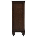 Berwick - 5 Drawer Chest With Felt Lined Top Drawers - Dark Oak by HouseOfZazla