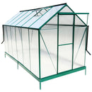 Polycarbonate house, Heavy Duty Outdoor Aluminum Walk-In House Kit With Rain Gutter, Vent And Door For Backyard Garden by HouseOfZazla