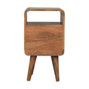 Solid Wood Mini Lille Curved Nightstand