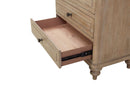 Panel Bedroom Set With 3 Drawer Nightstand, Casual Dresser, Cane Mirror, 3 Drawer Cane Front Chest And Bench by HouseOfZazla