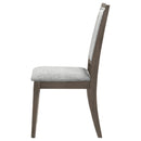Perkins - Upholstered Dining Side Chair (Set of 2) - Dark Brown by HouseOfZazla