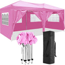 10'X20' Folding Canopy With 6 Removable Sidewalls Outdoor Event Shelter UPF 50+ Gazebo Portable Tents For Parties Beach Camping Wedding Ez Pop Up Canopy by HouseOfZazla