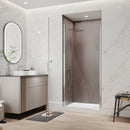 34 In. to 36 In. x 72 In. Semi-Frameless Pivot Shower Door by HouseOfZazla