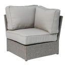 Wicker Outdoor Sectional With Weather Resistant Cushions And Table by Unique Piece Furniture