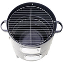 Heavy Duty Round Bbq Grill 17" Steel Charcoal Smoker For Outdoor Cooking - Black by HouseOfZazla
