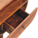 Large Chestnut Circular Bedside by HouseOfZazla