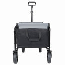 All-in-One Convertible Folding 4-Wheel Trolley with Bench Seat