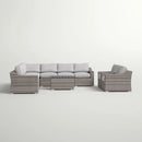 Stylish Sofa Seating Group With Cushions Perfect For Outdoor Gatherings by HouseOfZazla