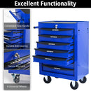 Rolling Metal Tool Chest With Drawers, Steel Storage Cabinet With Ball Bearing Slides by HouseOfZazla