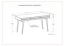 Clarkson - Desk - Rustic Natural Aged Brown by HouseOfZazla